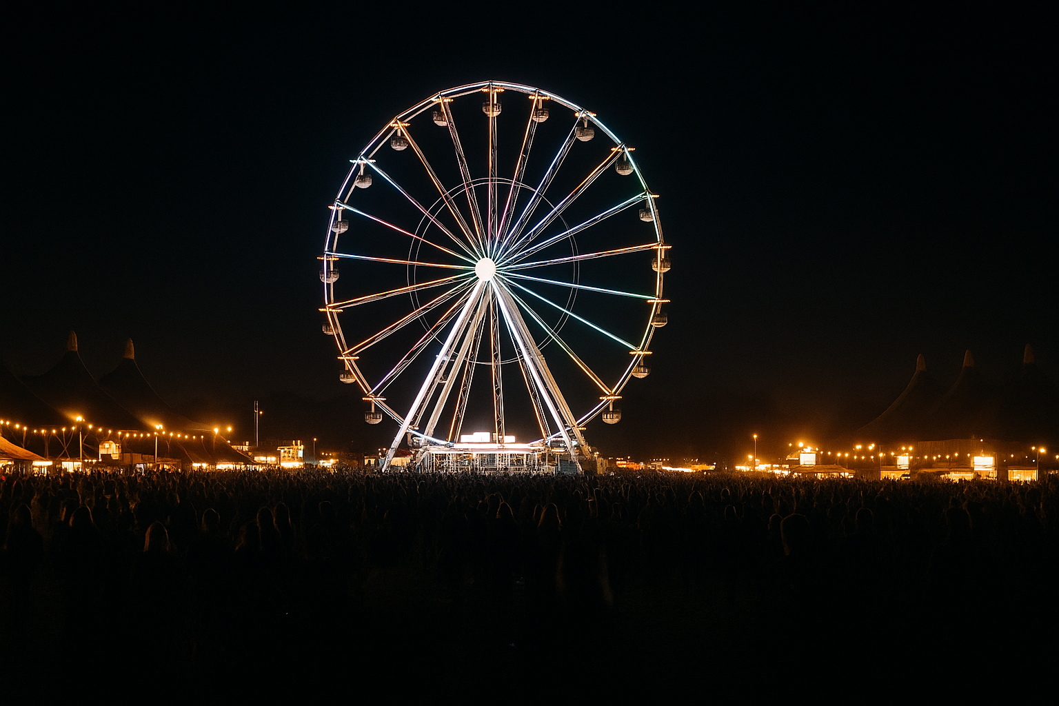 Festivalbesucher feiern vor der Bühne bei Rock im Park 2025